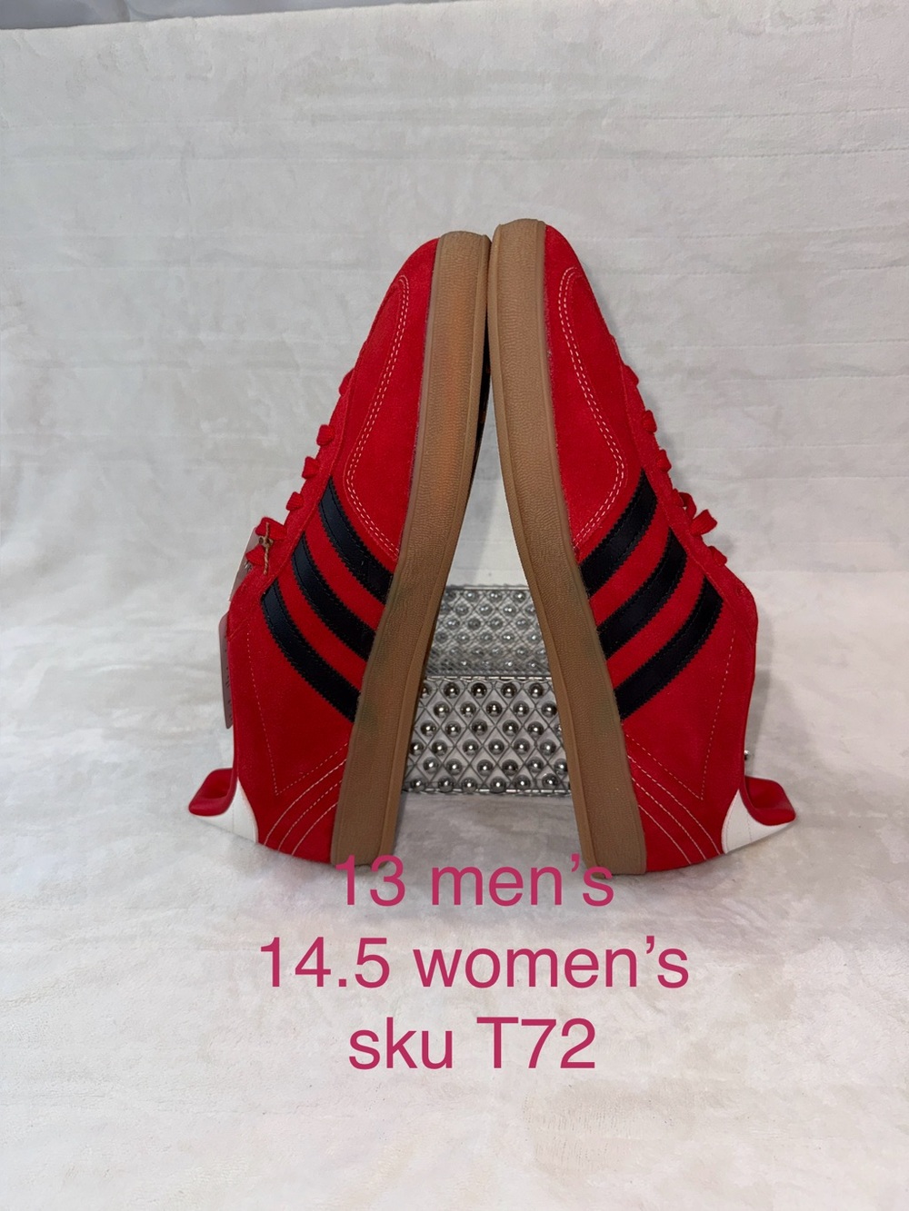 Red Suede INDOOR Adidas 13 mens Gazelle